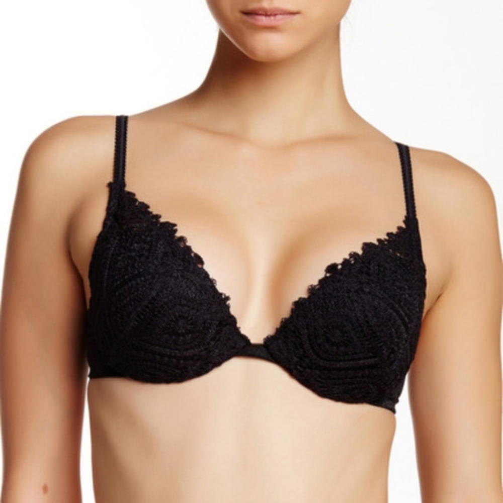 Cosabella Lusso 34D Roma Push Up Bra Black NEW